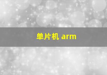 单片机 arm